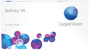 Box of Biofinity XR Monthly Contact Lenses. 