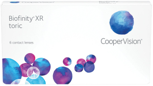Box of Biofinity Toric Monthly Contact Lenses.
