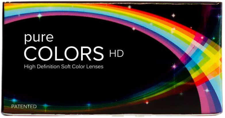 A box of Pure Colors HD contact lenses.