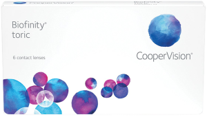 Biofinity Toric contact lenses box by CooperVision