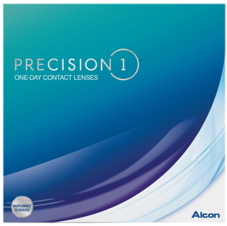 A box of Precision1 contact lenses.