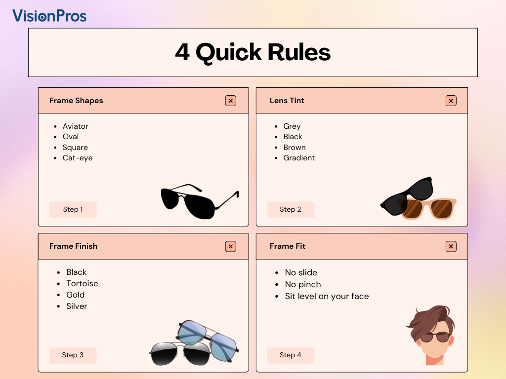 4 steps to Taylor Swift sunglasses formula: Frame shapes, lens tint, frame finish, and frame fit