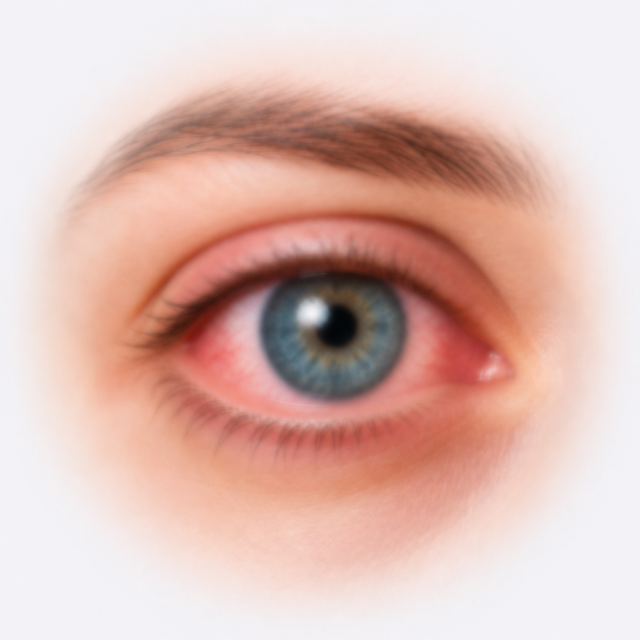 Close-up of an eye associated with blurry vision