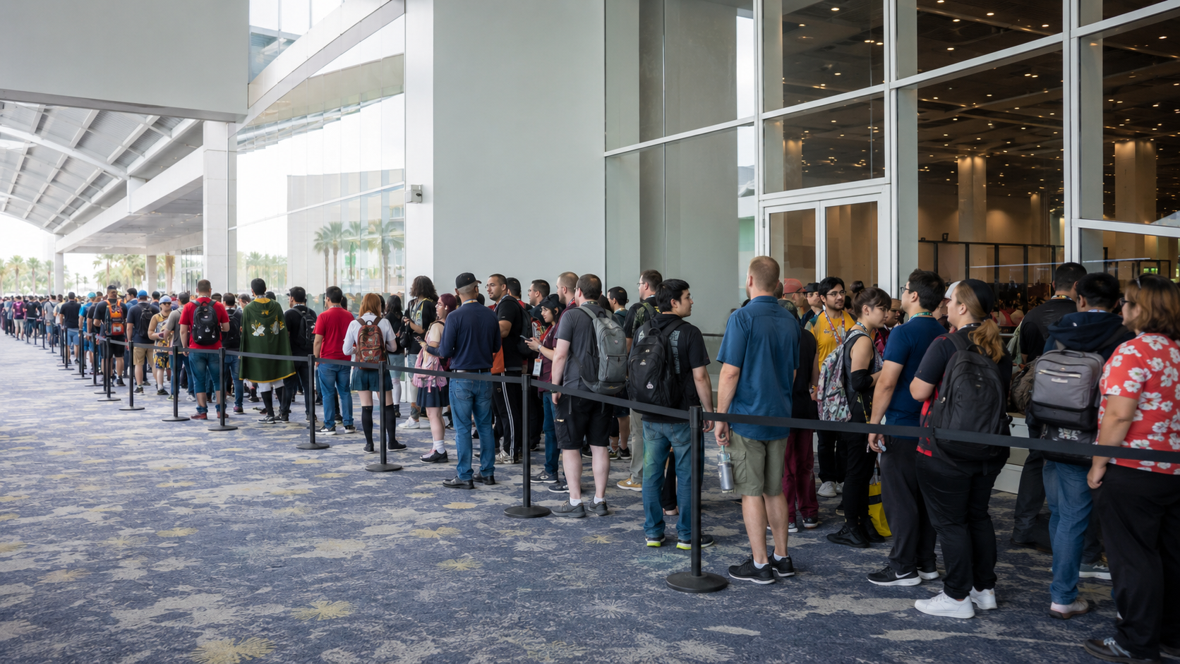 Badge-line waiters at SDCC