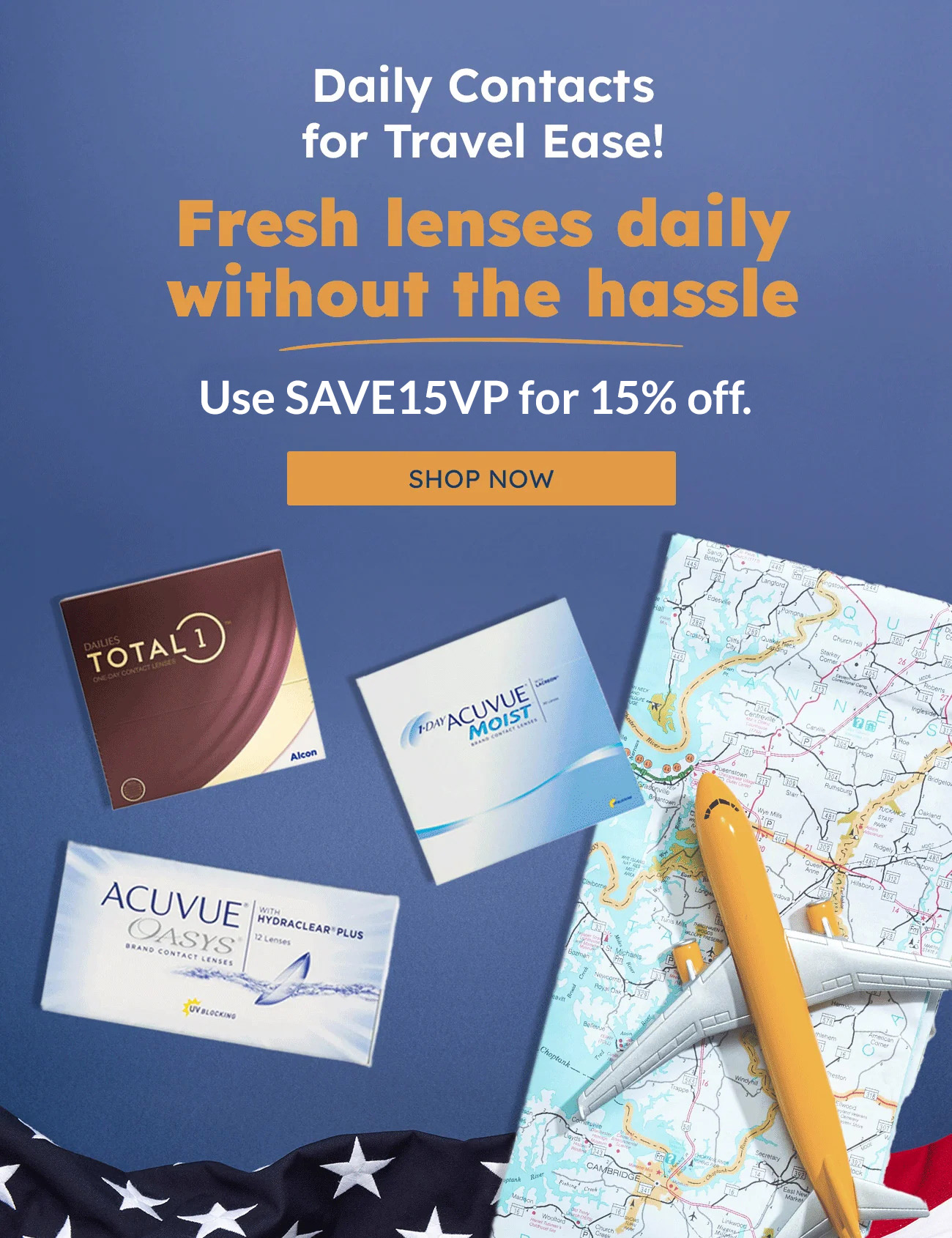 Daily Contacts for Travel Ease!